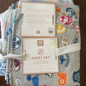 Pottery Barn Teen NHL Twin XL Sheet Set